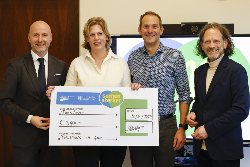 Foto van Samen Sterker subsidie cheque